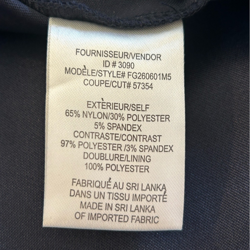 Beautiful Lined Sleeveless Navy Dress with Lace - Size XL - Picture 7 of 9